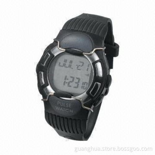 Heart Rate Monitor with Wireless Receiving Heartbeat Signal, Alarm Setting Function
